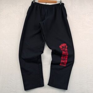VTG Dodger Maryland Terrapins Sweatpants Men XL Black NCAA Fear The Turtle 90s